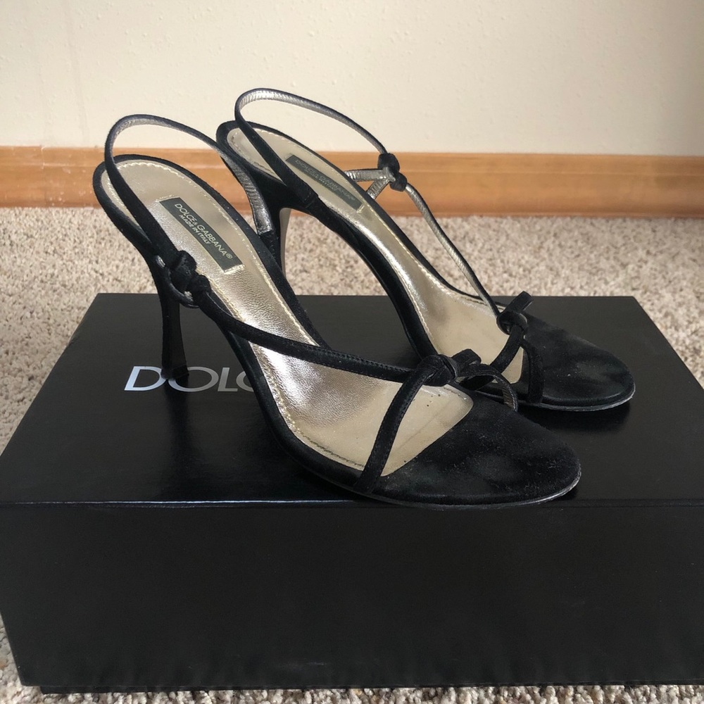 Dolce & Gabbana Sandalo Camoscio - 37.5 Heels